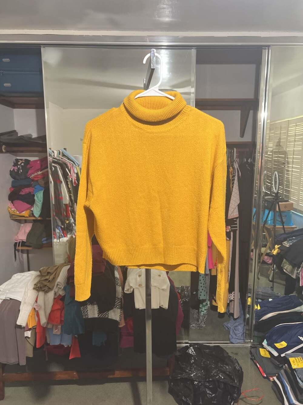 Divided H&M Mustard Yellow Turtleneck Sweater Size XS